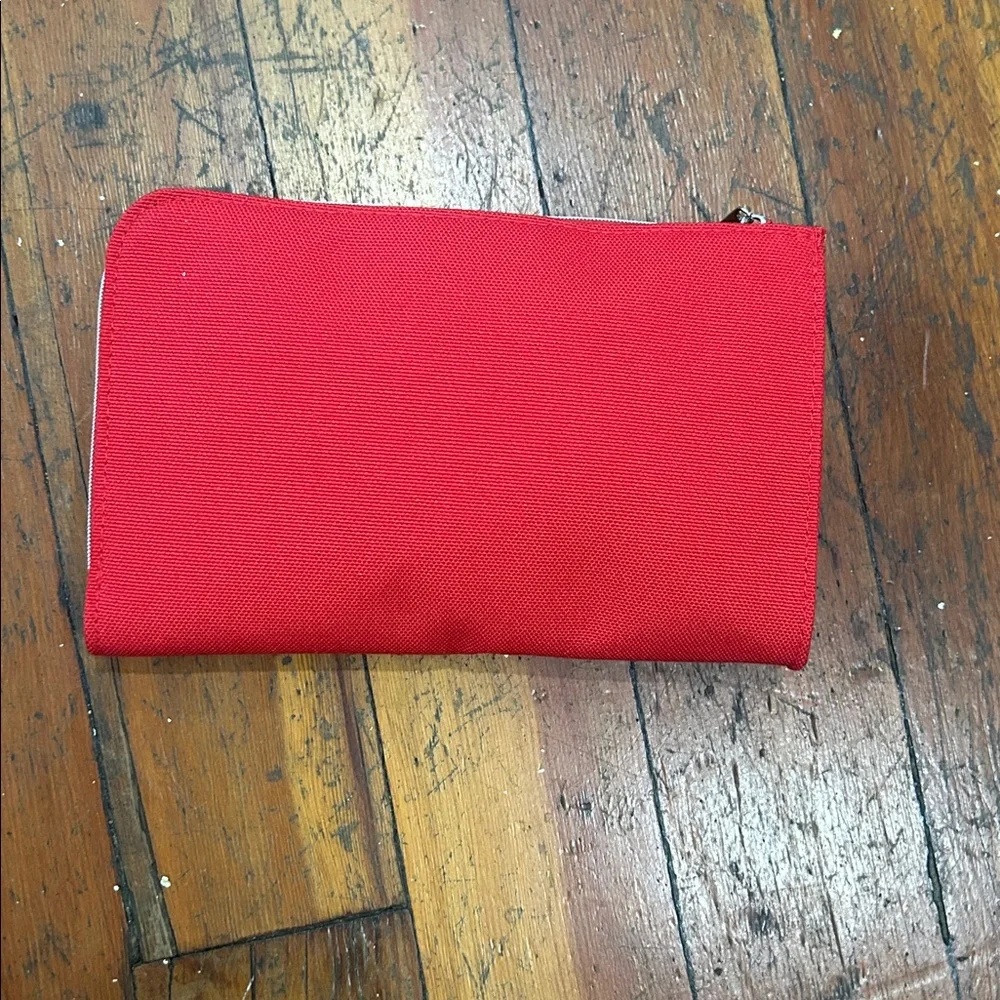 Dior Beauty Red Canvas Make Up Pouch